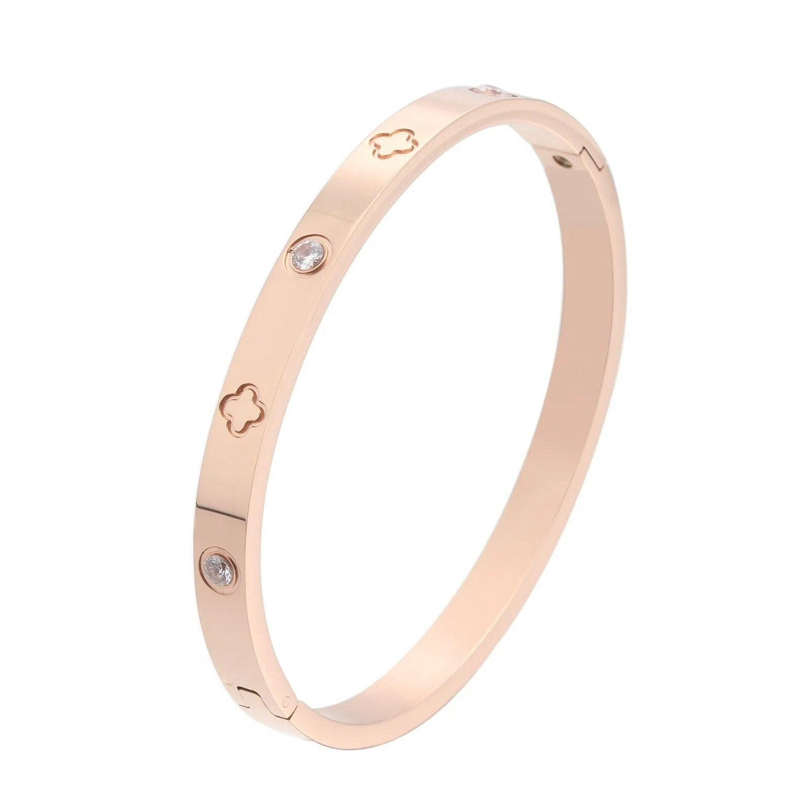 Jonc Fleur Royale en Acier Inoxydable