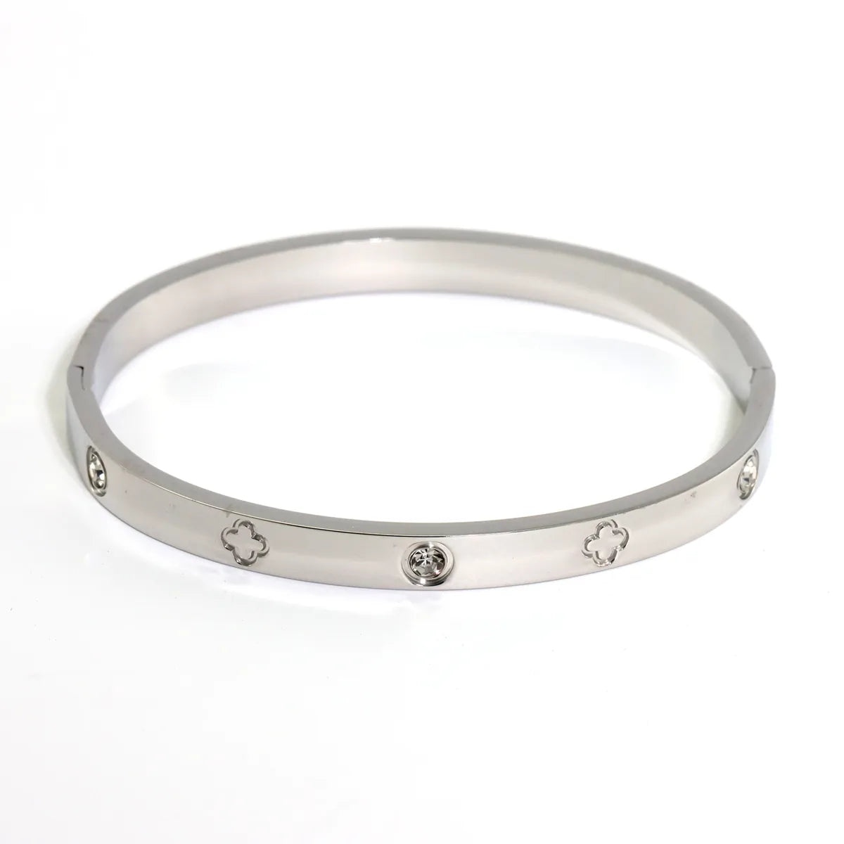 Jonc Fleur Royale en Acier Inoxydable