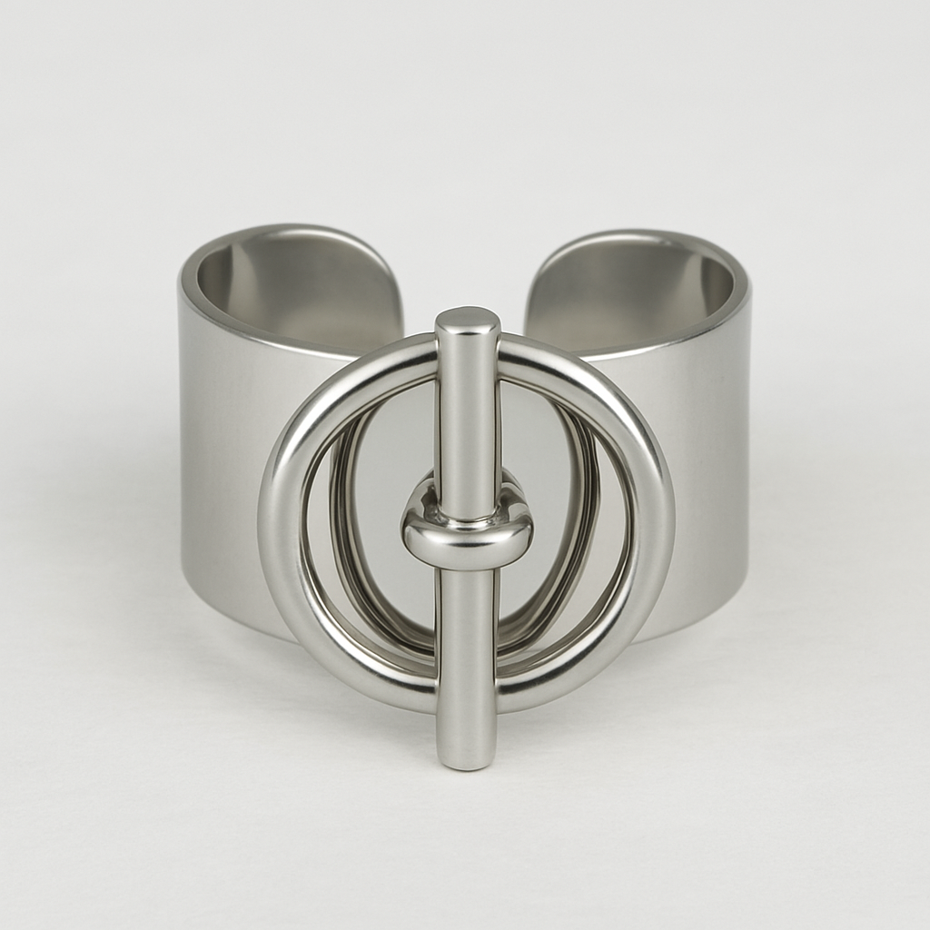 Bague Design Élégant en acier inoxydable