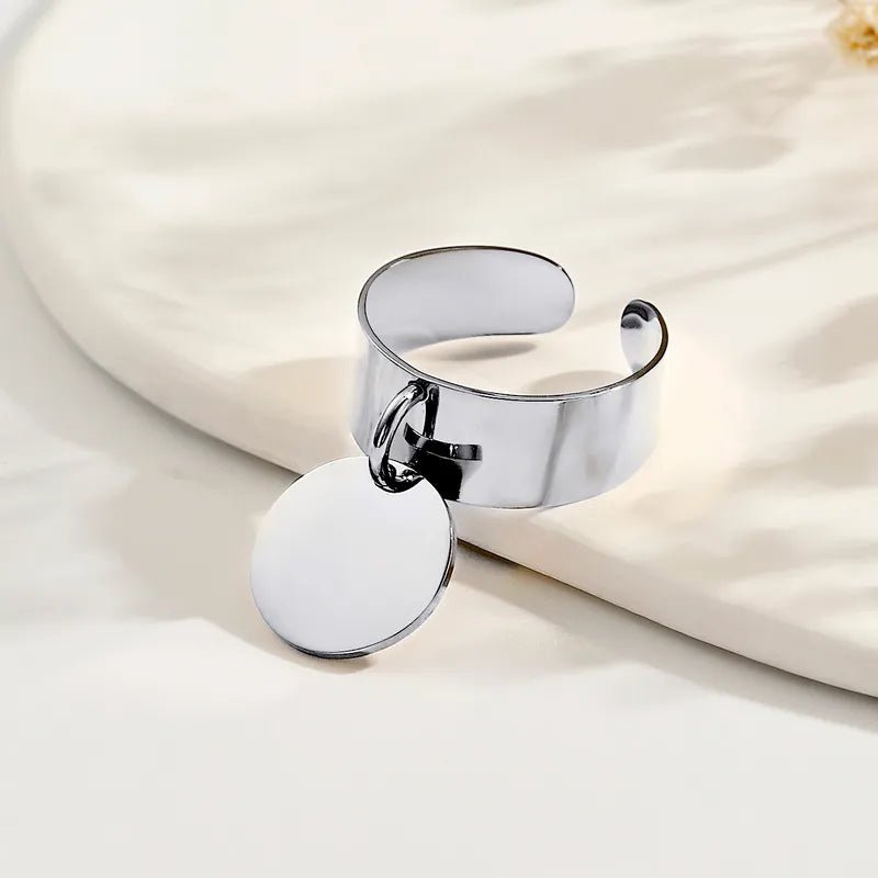 Bague Lumina en acier inoxydable plaqué or 14K - ABABEL