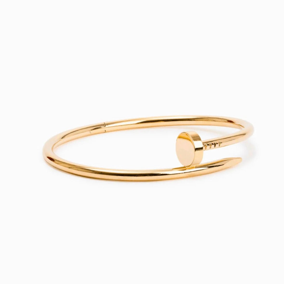 Bracelet Clou Royale en Acier Inoxydable Plaqué Or 18K - ABABEL