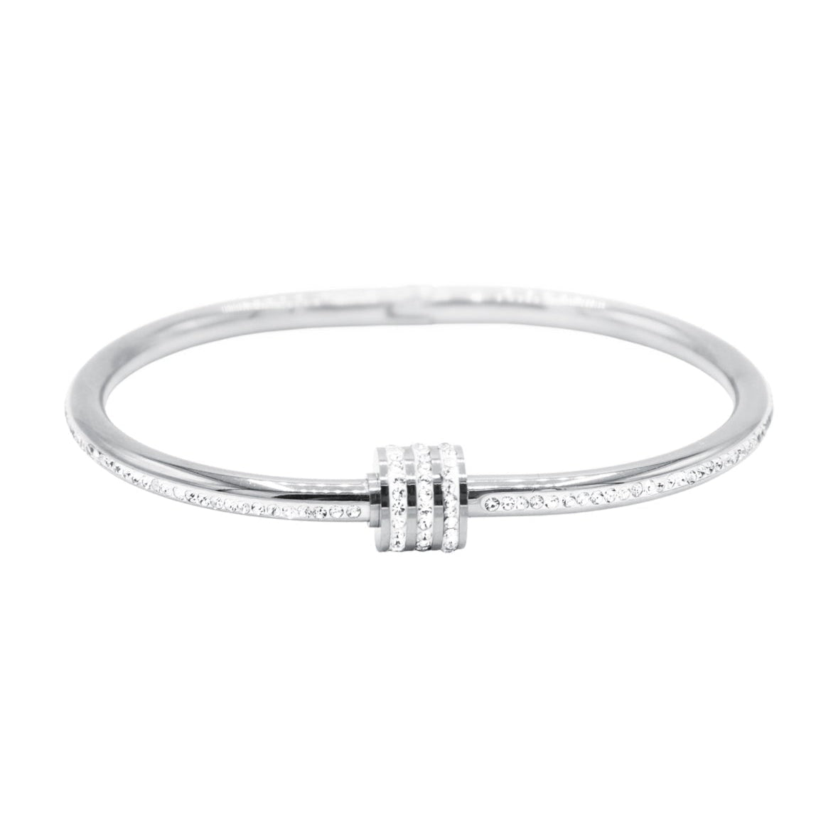 Bracelet d’Exception en Titane avec Pavage de Diamants - ABABEL
