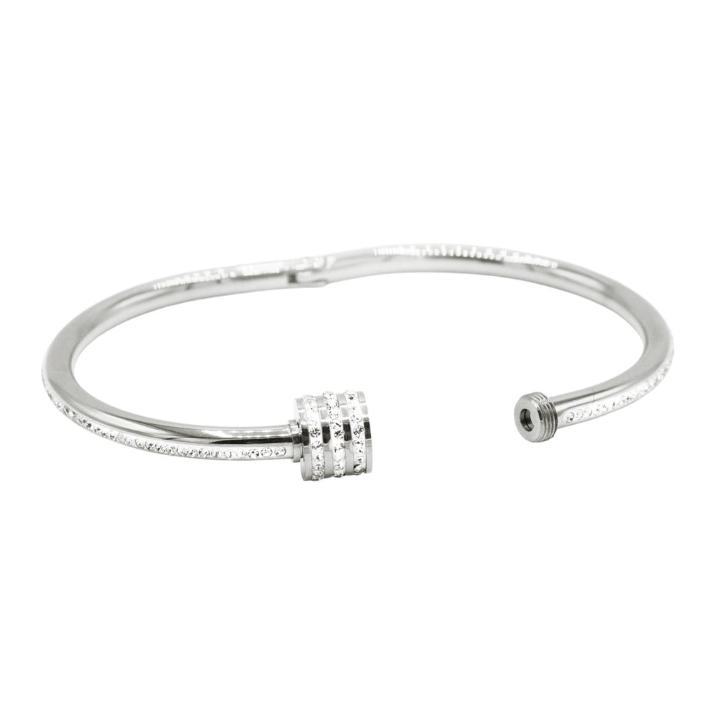 Bracelet d’Exception en Titane avec Pavage de Diamants - ABABEL