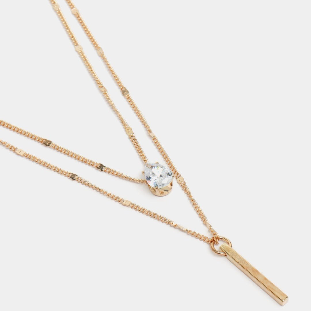Collier Layering Prestige Acier Inoxydable Plaqué Or 18K - ABABEL