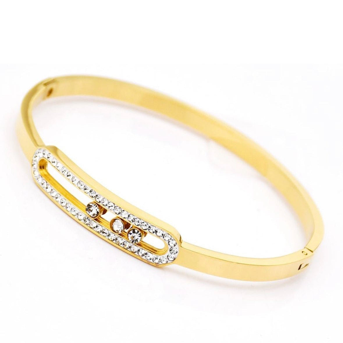 Royal Bracelet en Acier Inox serti de Zircons - ABABEL